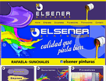 Tablet Screenshot of elsenerpinturas.com